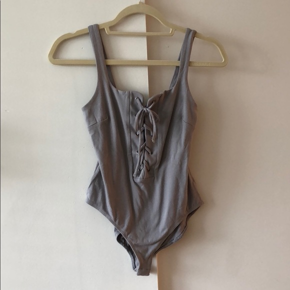Lulus Tops - Lace-up Bodysuit